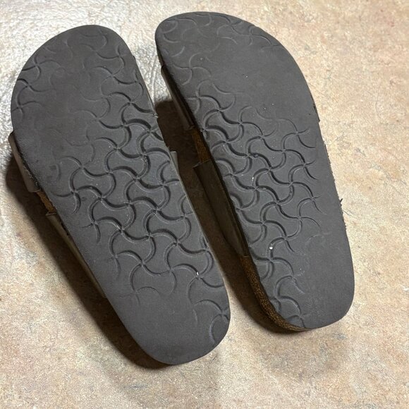 Birkenstock Sydney Slide Sandals Graceful Taupe Womens 39 US 8 Straps Cork - Picture 8 of 14